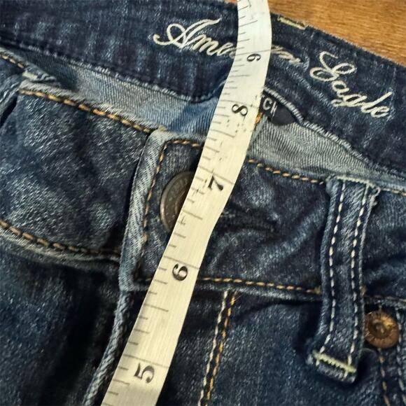 American Eagle Classic 8S Short Skinny Stretch Jeans Medium Wash Minimalist READ - Picture 7 of 8
